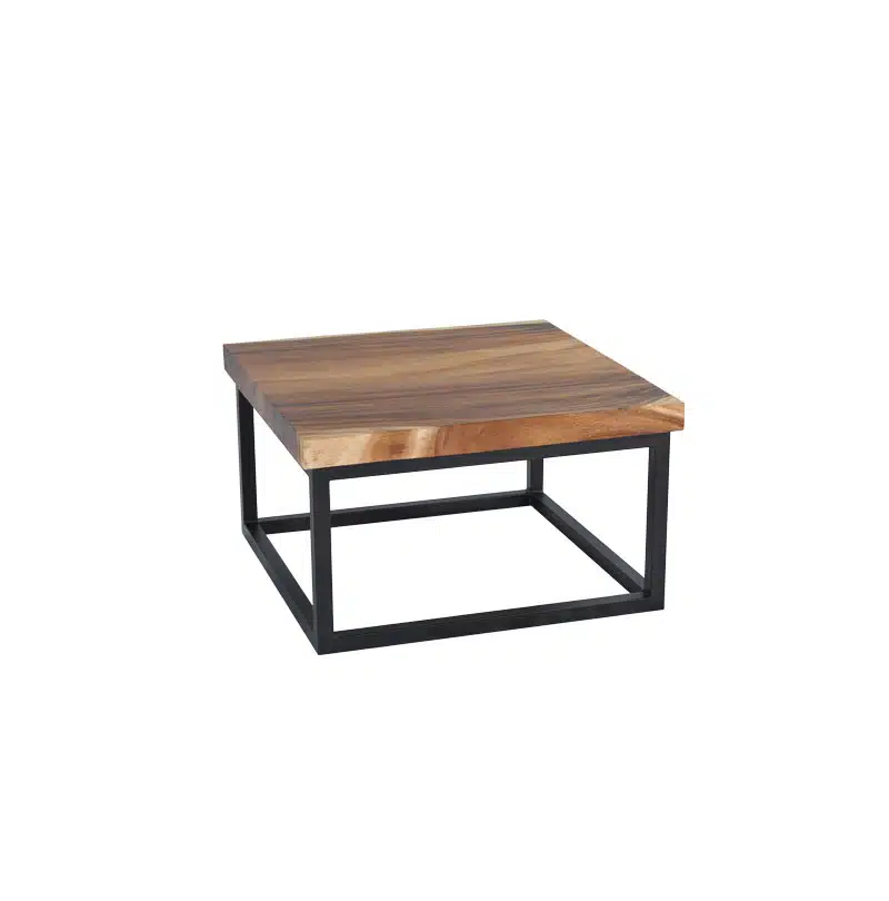 BANDUNG Natural wooden square top table