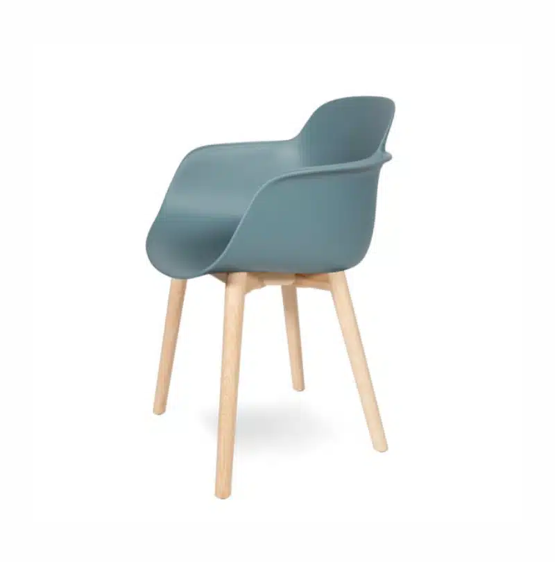 Sicla wooden legs Italian made polypropylene chair