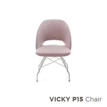 Vicky Italian metal chair