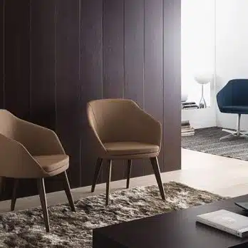 Annette wood Italian armchair