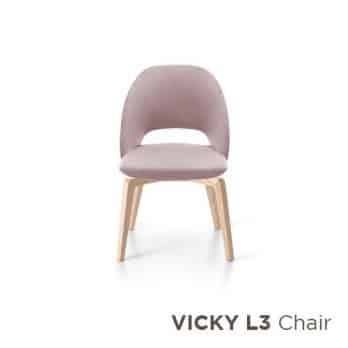 VICKY Wood Italian chair