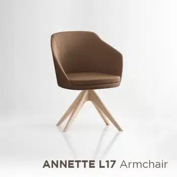 Annette wood Italian armchair