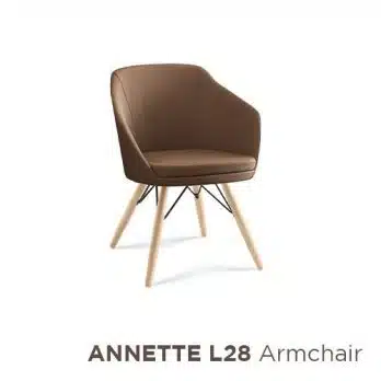 Annette wood Italian armchair
