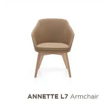 Annette wood Italian armchair