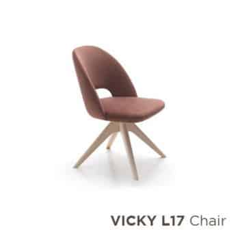 VICKY Wood Italian chair