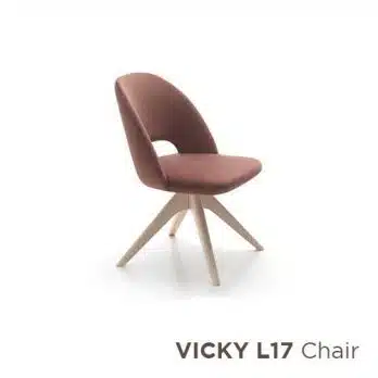 VICKY Wood Italian chair