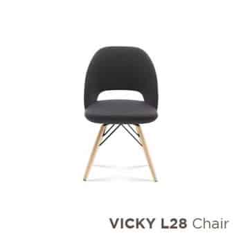 VICKY Wood Italian chair